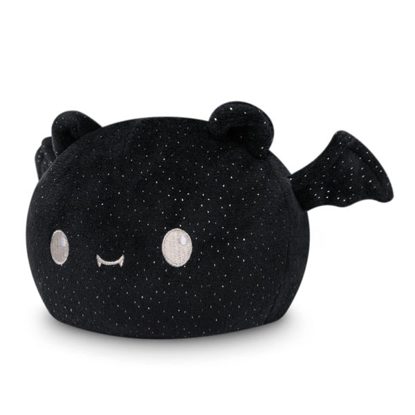 TeeTurtle - The Original Reversible Bat Plushie - Black + White Sparkle - Cute S Carousel 2