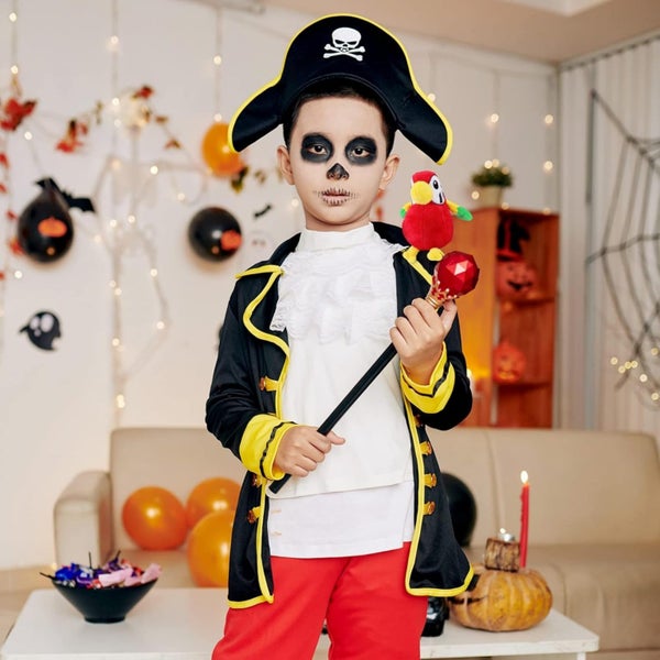 Fun Express Stuffed Parrot on Shoulder - Pirate Costume Accessory for Kids - Hal Carousel 2
