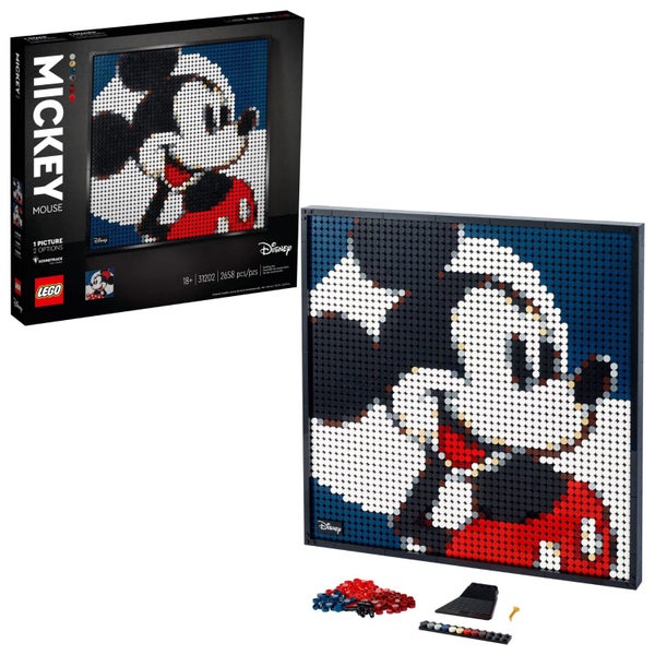 LEGO Art Disney? Mickey Mouse 31202 Craft Building Kit; A Wall Decor Set for Ad Carousel 1