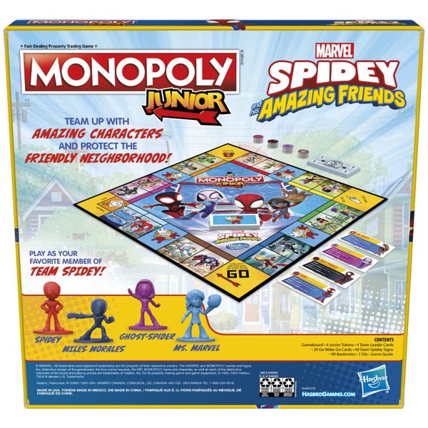 Hasbro Gaming Monopoly Junior: Marvel Spidey and His Amazing Friends Edition Boa Carousel 2