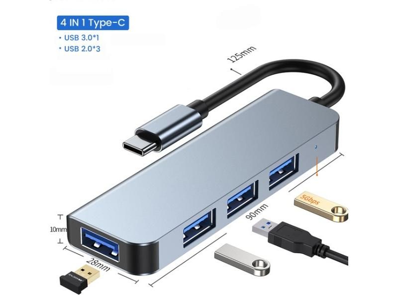 USB C HUB 3.0 5 IN 1 For Macbook Pro PC With TF SD Reader Carousel 1