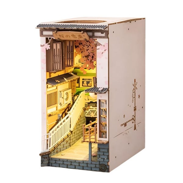 Rolife Diy Book Nook Kit Bookend Stand Bookshelf Insert 3D Puzzles Carousel 1