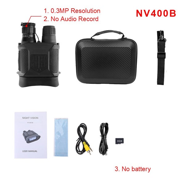 NV400B 7X31 HD LCD Hunting Camera With Night Vision Binoculars IR Goggles Carousel 1