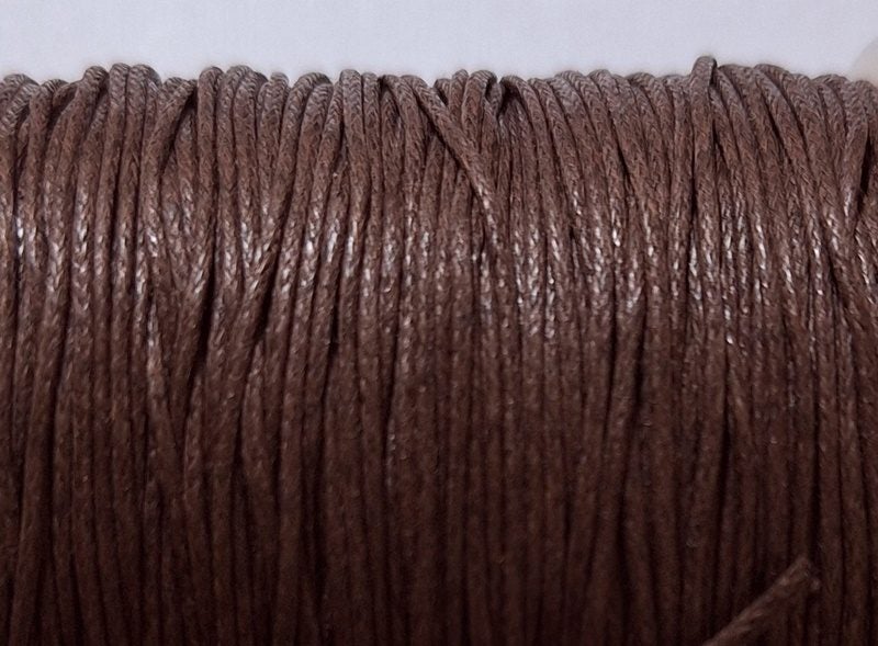 5mtrs. BROWN WAXED COTTON CORD 1 mm Carousel 1