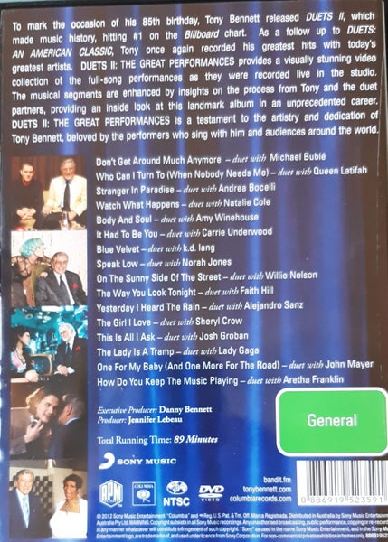 DVD - Tony Bennett - Duets II - The Great Performances Carousel 2