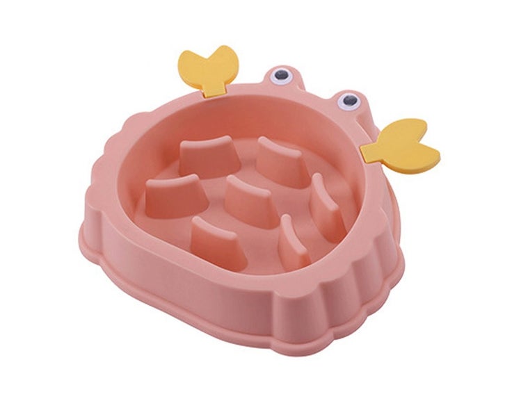 Pink Slow Feeder Bowl,Dog Slow Feeder Bowl,Cat Bowls, Healthy Eating, Slow Carousel 1