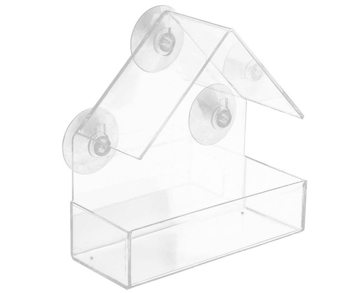 Clear Acrylic Window Bird Feeding Window Bird Feeders Clear Acrylic Glass W Carousel 4