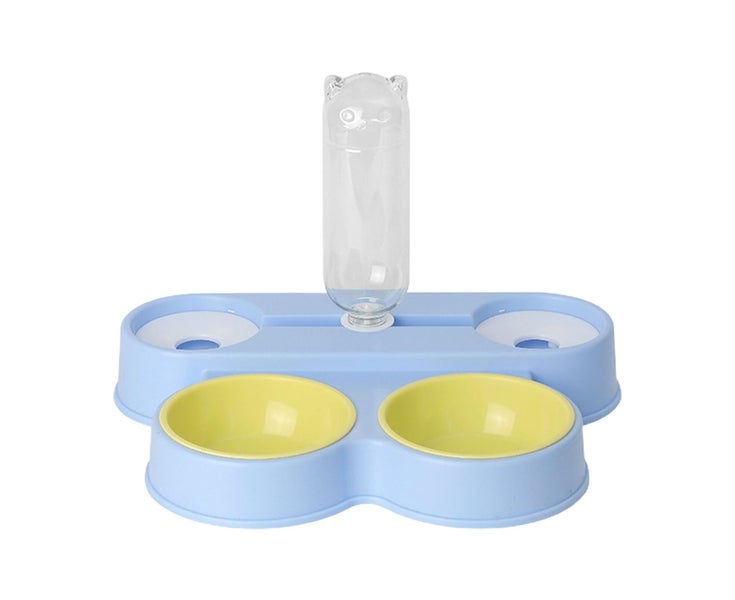 Automatic Pet Water Dispenser with Anti-Overturning Double Bowls Dogs And C Carousel 1