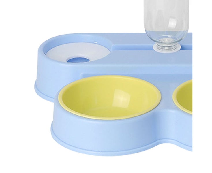 Automatic Pet Water Dispenser with Anti-Overturning Double Bowls Dogs And C Carousel 3