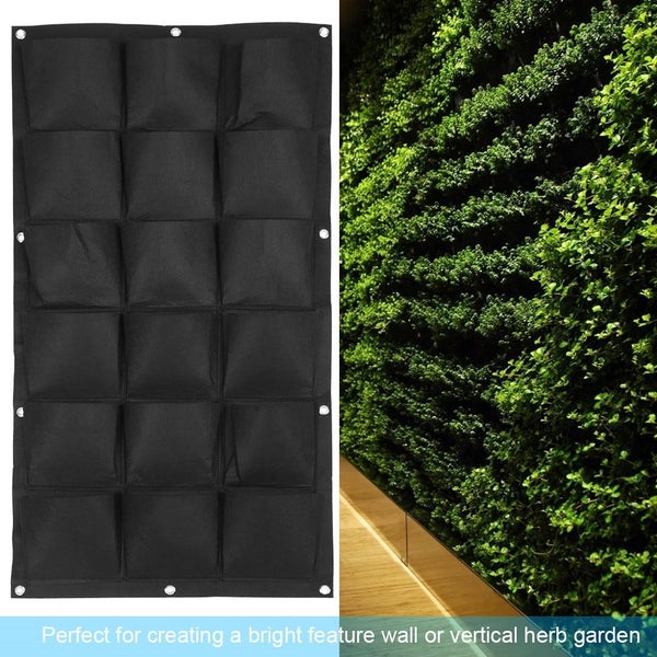 NEW 18 Pocket Vertical Greening Hanging Wall Garden Plant Grow Bag Planter Carousel 2
