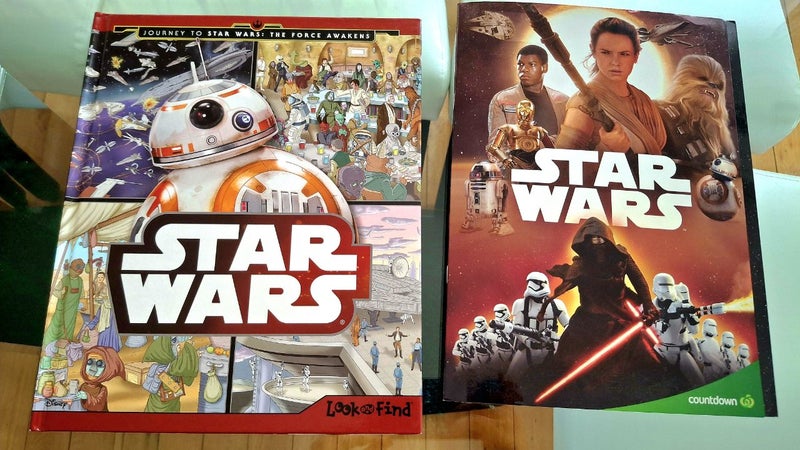 Star Wars Look & Find Book, Countdown Star Wars Album & Complete Set Carousel 1