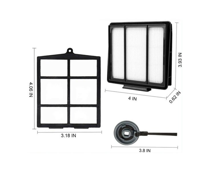Sweeper Accessories for Shark ION Robot AV751 R85 RV850 RV850 Filters, Pack Carousel 2