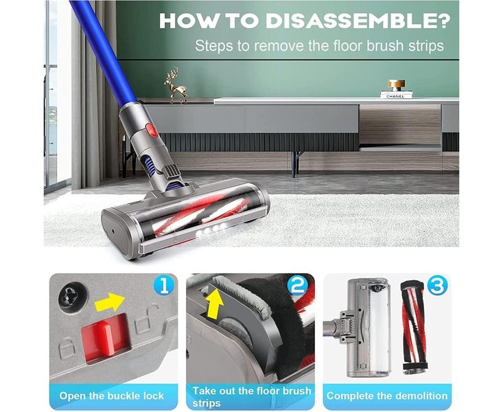 Vacuum Cleaner Head for Dyson V6 Head DC58 DC61 DC62 DC74 V6 Absolute/Anima Carousel 2