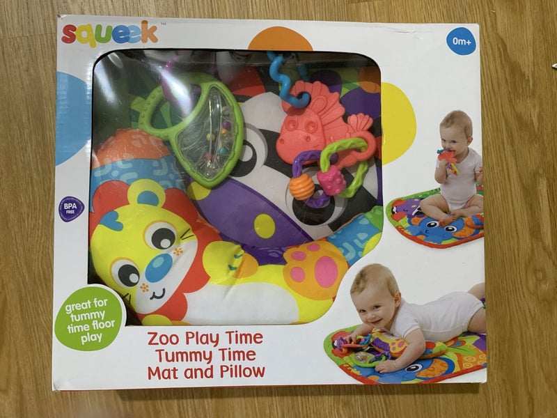 Squeek zoo theme baby mat and pillow Carousel 1