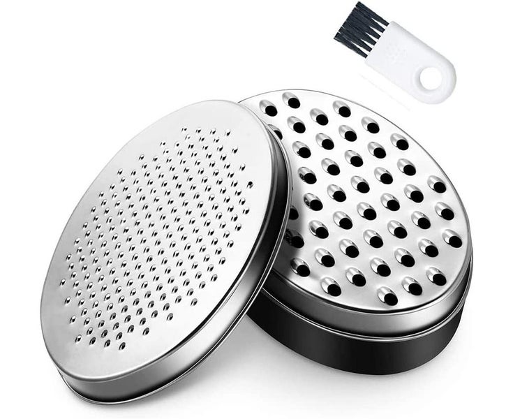 Cheese Grater With Food Storage Container And Vegetable Chopper Lid, Perfec Carousel 1