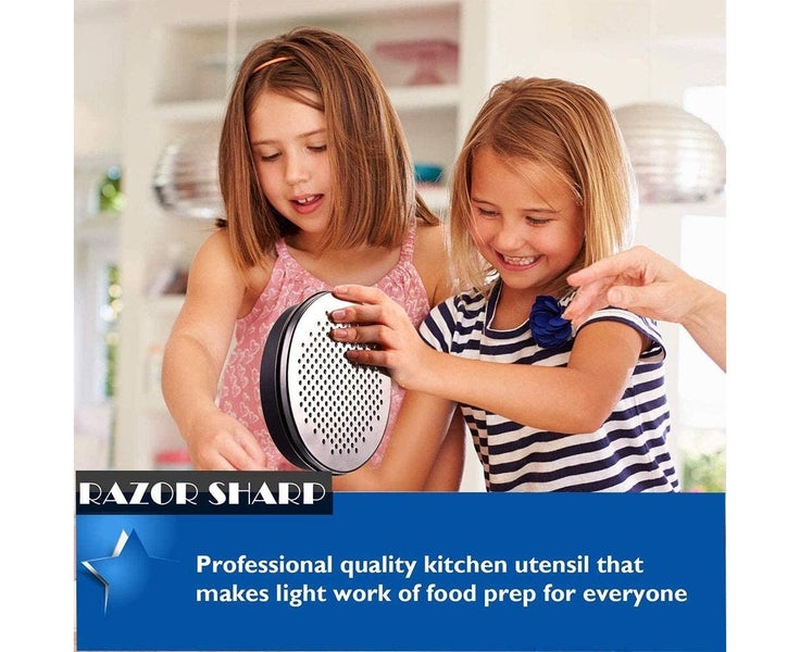 Cheese Grater With Food Storage Container And Vegetable Chopper Lid, Perfec Carousel 2