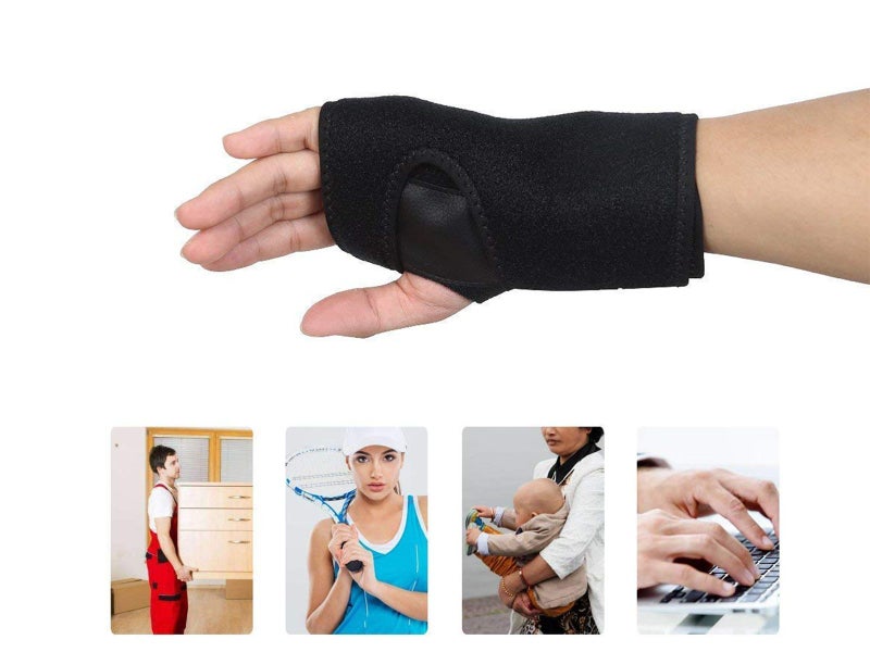 Aolikes Adjustable Hand Wrist Wrap Support with Removable Splint Right Carousel 2