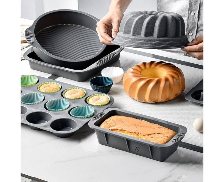 24Pcs Silicone Cake Mold Round Shaped Muffin Cupcake Baking Molds Kitchen C Carousel 2