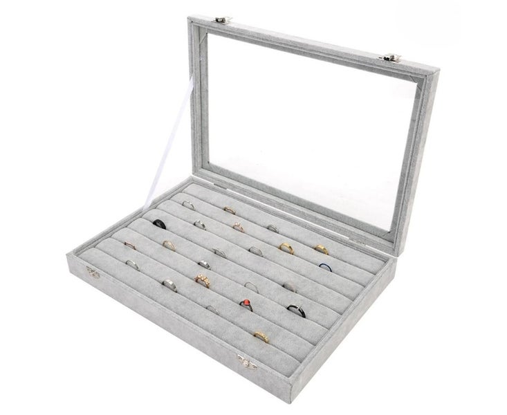 Ring Jewelry Storage System Jewelry Box Lid - Ring Holder Jewelry Box With Carousel 5
