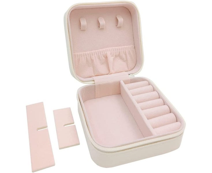 Mini Jewelry Travel Case,Small Travel Jewelry Organizer, Portable Jewelry B Carousel 2