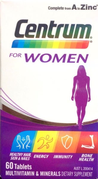 Centrum For Women 60 tablets ** Pakuranga Pharmacy ** Carousel 1