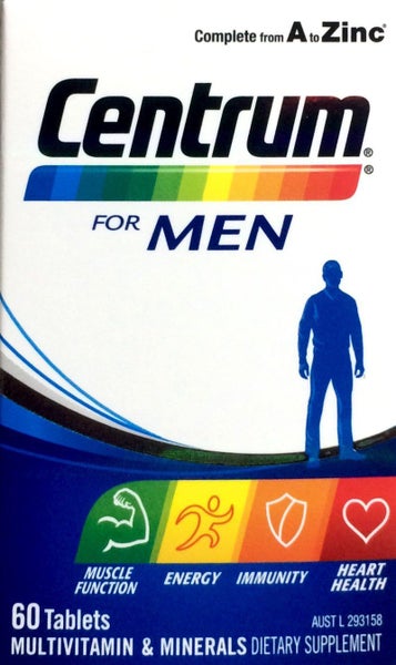 Centrum For Men 60 tablets ** Pakuranga Pharmacy ** Carousel 1
