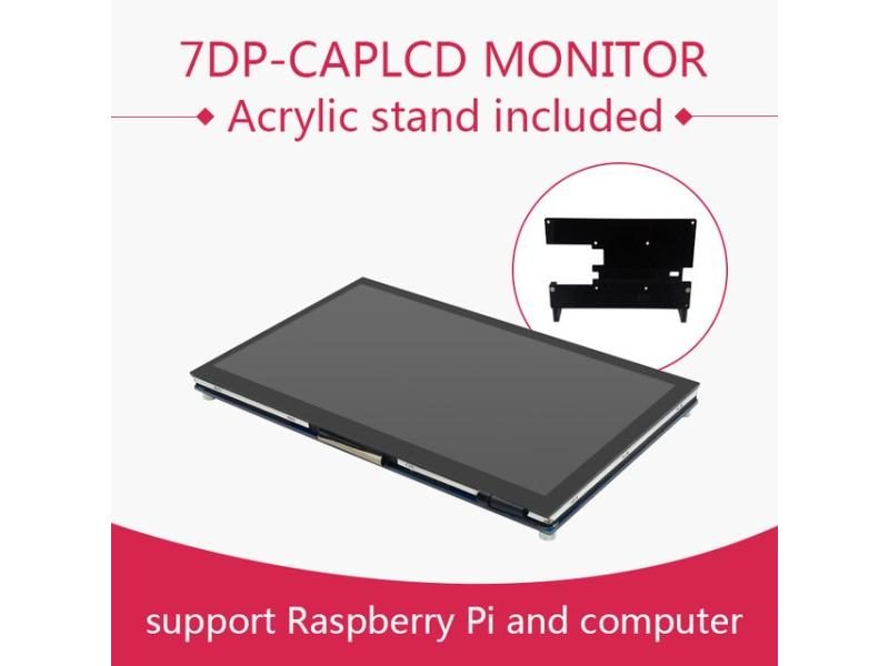7'' Raspberry Pi Display 7inch Capacitive Touch Screen LCD 1024×600 IPS Carousel 1