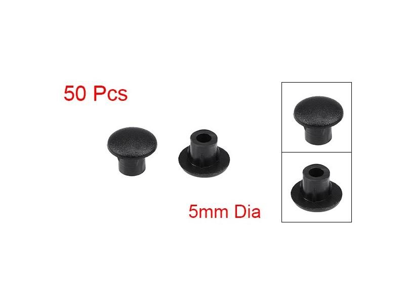 50 100 200Pcs 5mm Dia. Plastic Locking Hole Plug For Cabinet Shelf Carousel 1