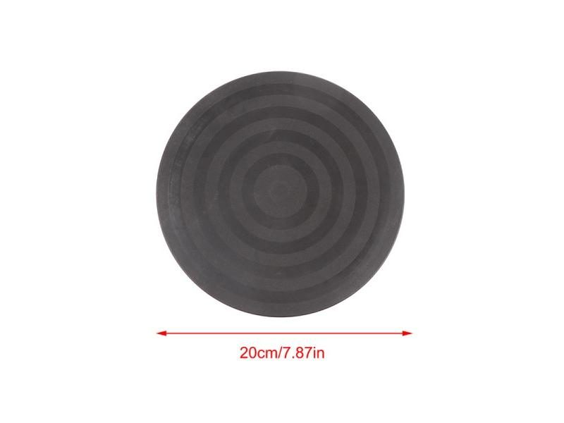 1PC 20/25CM Plastic Black Round Bonsai Turntable Rotating Plate Wheel Revolving Carousel 1