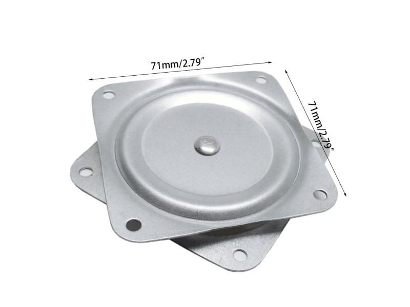 2/3 Inches Heavy Duty Ball Bearing Swivel Plate Lazy Susan Square Rotating Carousel 1