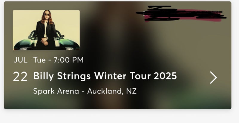 2 x Billy String Tickets Carousel 1