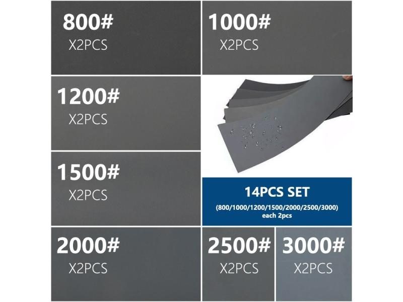 XCAN Sandpaper Set 9x3.6 Inch Abrasive Sander Paper For Wood Metal Automotive Carousel 1