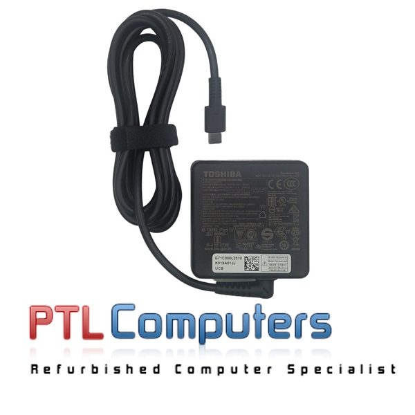 *Used* Laptop Power Adapter Toshiba 45W USB-C TYPE-C 15V 3A 20V 2.25A PA5279E Carousel 1