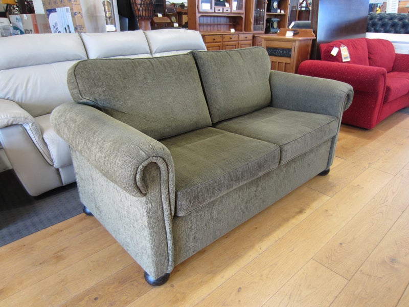 Two Seater Forest Green Sofa Carousel 1