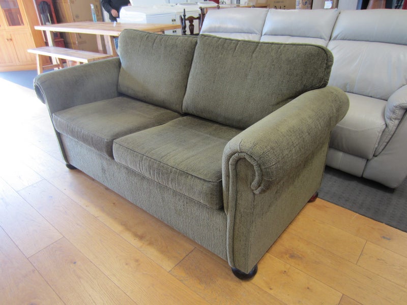 Two Seater Forest Green Sofa Carousel 2