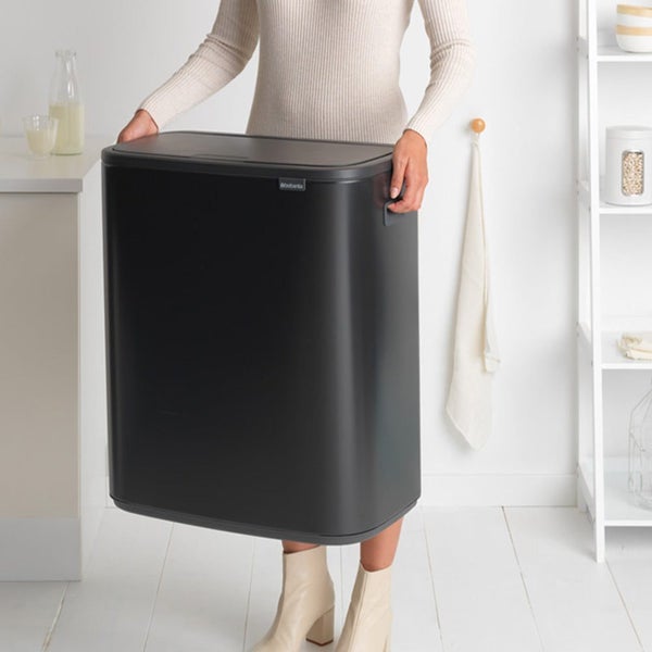 Brabantia Bo Touch Bin (2 x 30L) Matte Black Carousel 11