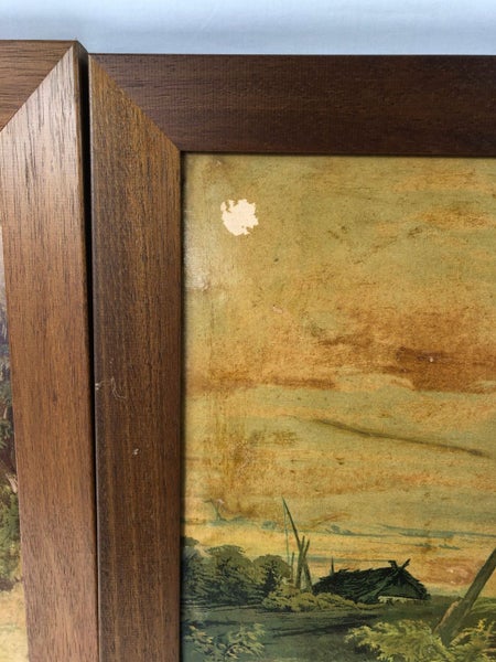 2 x Matching Mahogany Picture Frames (20404)62957611742721113