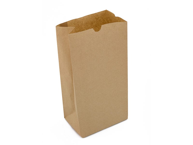 Block Bottom Brown Paper Kraft Bags Small 250pc CASTAWAY Carousel 1