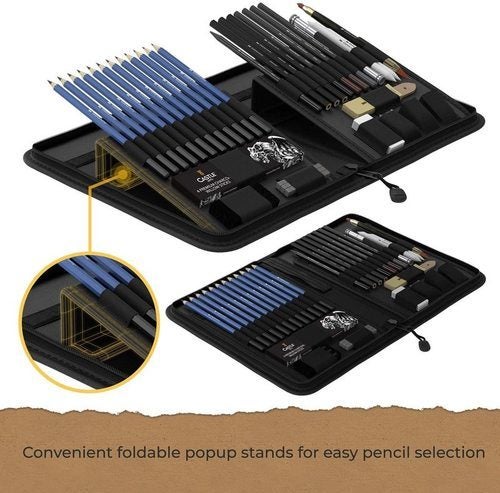 Drawing Sketch Set Pencil Eraser Charcoal Art Craft Sketching Kit64305587546883111