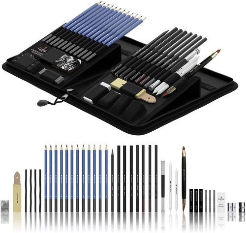 Drawing Sketch Set Pencil Eraser Charcoal Art Craft Sketching Kit64305587546883114