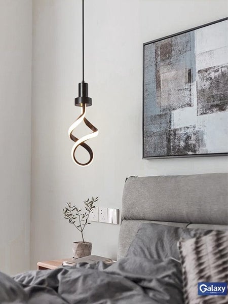 FREE SHIPPING,Black Color Modern LED Pendant Bedside/Bathroom Feature Light P411 Carousel 1