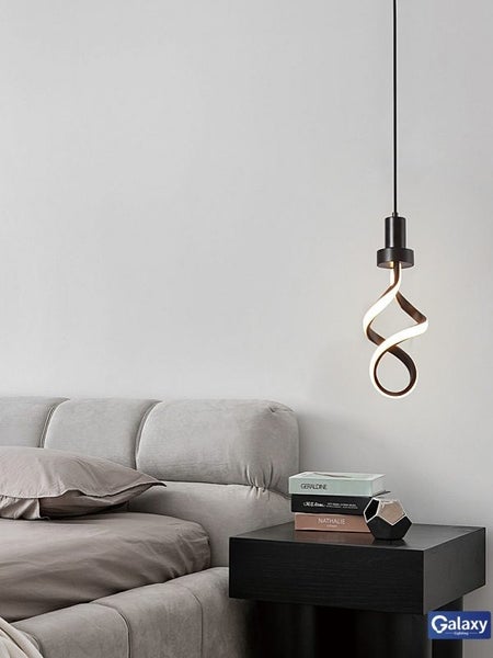 FREE SHIPPING,Black Color Modern LED Pendant Bedside/Bathroom Feature Light P411 Carousel 2