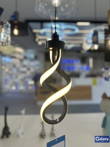 FREE SHIPPING,Black Color Modern LED Pendant Bedside/Bathroom Feature Light P411 Carousel 5