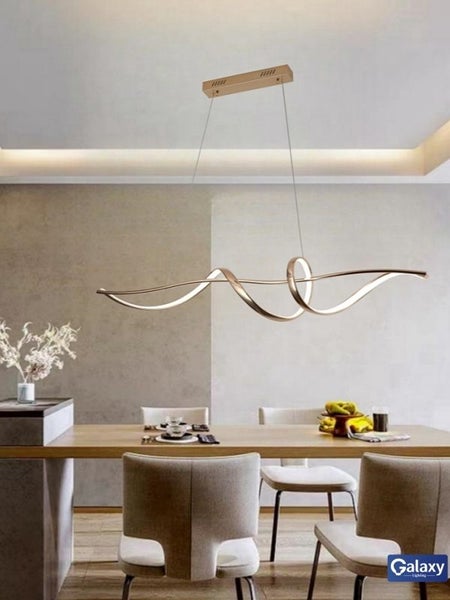 Gold Color LED Pendant Light P239-1.2M,Two Colors Carousel 2