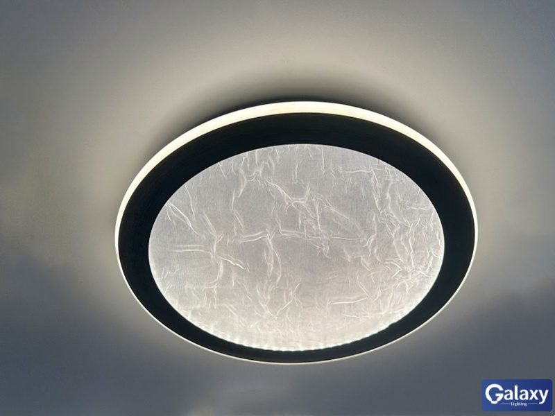 30cm OR 50cm ,Brush Gold Three Color Change LED Ceiling Light, Two Size Carousel 8
