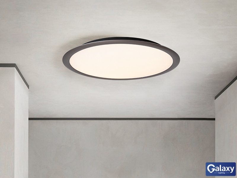 Grey Color LED Ceiling Light, C111-50cm-CCT, Three Color Change Carousel 1