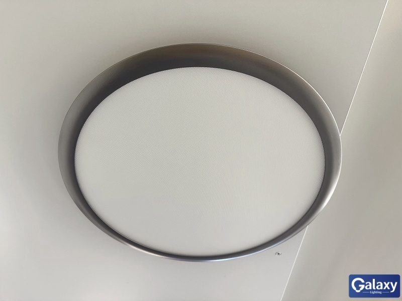 Grey Color LED Ceiling Light, C111-50cm-CCT, Three Color Change Carousel 2