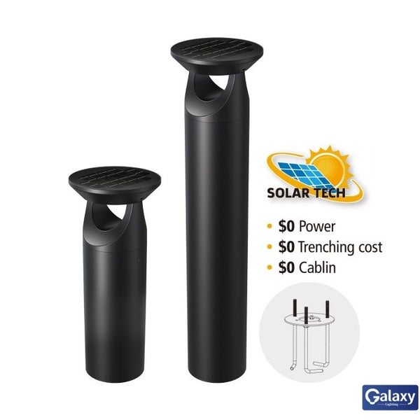 LED Solar Bollard Light IP66 ,H500.OR H900,Two Size Carousel 1