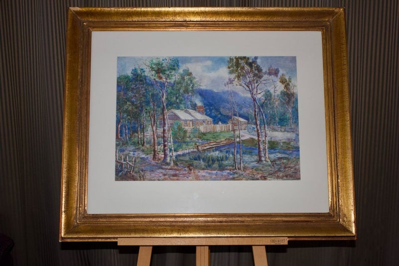 Alfred Wilson Walsh (1859-1916) Watercolor Colonial House , Kaikoura Carousel 1