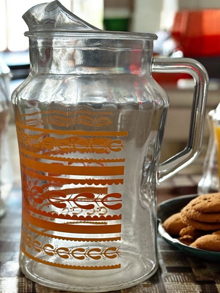 A LOVELY VINTAGE GLASS PITCHER! Carousel 1